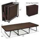 Folding Bed Guest Sleeper Bed Ottoman Lounge Chair w/6 Position Adjustment