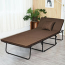 Folding Bed Guest Sleeper Bed Ottoman Lounge Chair w/6 Position Adjustment