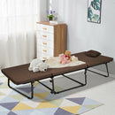 Folding Bed Guest Sleeper Bed Ottoman Lounge Chair w/6 Position Adjustment