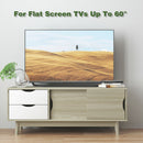 TV Stand for TV up to 60" Media Console Table Storage with Doors Oak/Walnut