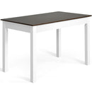 5pcs Dining Set Solid Wood Compact Kitchen Table & 4 Chairs Modern HW65751CF