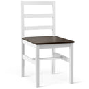 5pcs Dining Set Solid Wood Compact Kitchen Table & 4 Chairs Modern HW65751CF