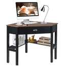 Corner Computer Desk Laptop Writing Table Wood Workstation Home Office Furniture