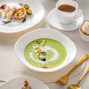 60-Piece Unbreakable Durable Opal Glass Dinner Set w/ 12*Dinner,Soup,Dessert Plate,Cup Saucer