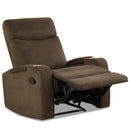 Recliner Chair Single Sofa Lounger with Arm Storage & Cup Holder Coffee HV10013CF