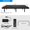 Adjustable Bed Base Electric Bed Frame with Massage Remote Control Queen EP24950US