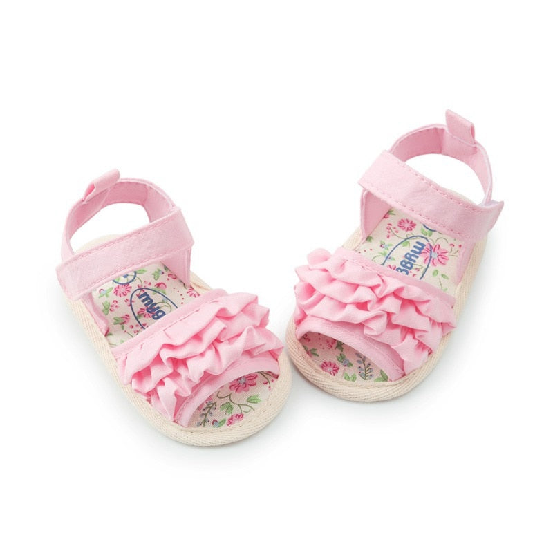 Baby Sandals Summer Kids Girl Soft Sole Shoes Anti-slip Prewalkers Walking Shoes For Girls Children Casual Shoes