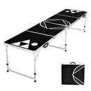 8 Foot Beer Pong Table Portable Party Drinking Game Table Tailgate Table OP70794