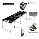 8 Foot Beer Pong Table Portable Party Drinking Game Table Tailgate Table OP70794