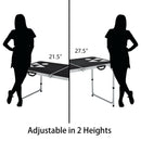 8 Foot Beer Pong Table Portable Party Drinking Game Table Tailgate Table OP70794