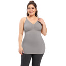Plus Size  Women's Maternity Tops Nursing Vest Breastfeeding Sleeveless