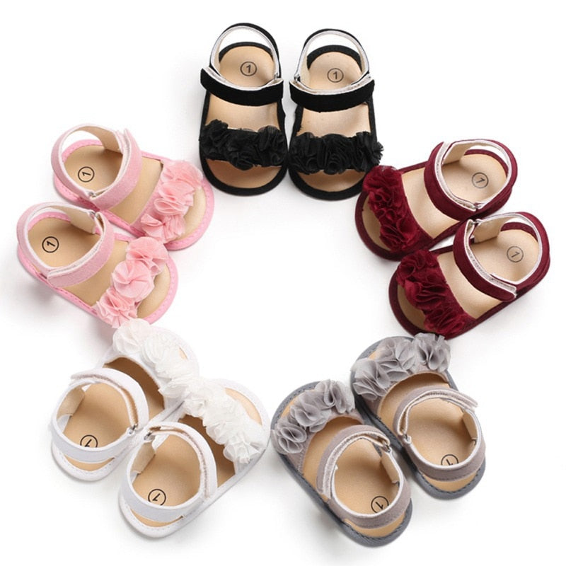 Baby Girl Sandals Toddler Prewalkers Flower Design Walking Shoes Fashion Baby Girl Sandals Cute Baby Shoes Sandals For Girls