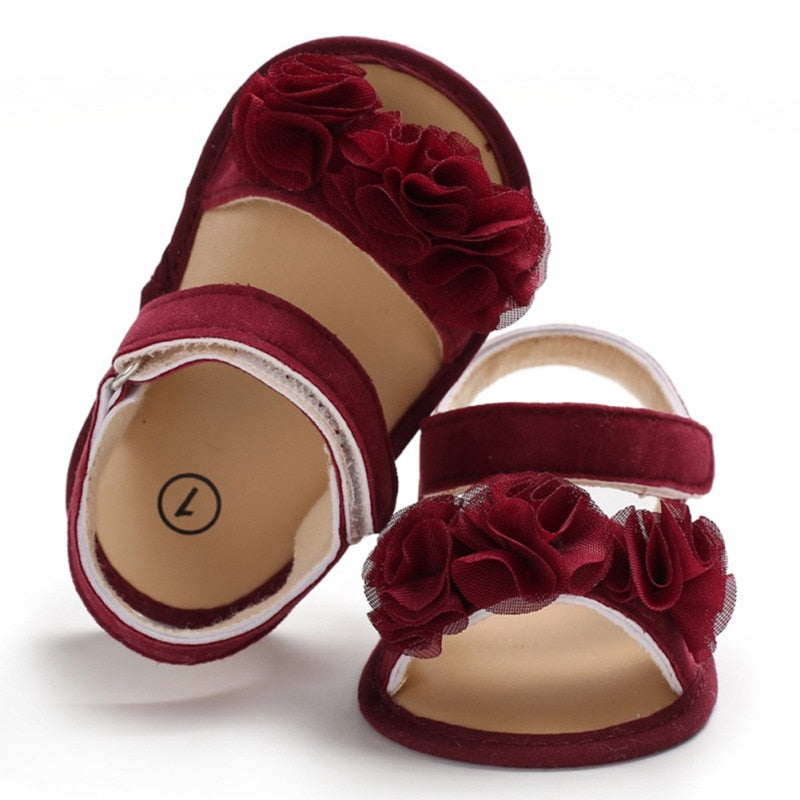 Baby Girl Sandals Toddler Prewalkers Flower Design Walking Shoes Fashion Baby Girl Sandals Cute Baby Shoes Sandals For Girls