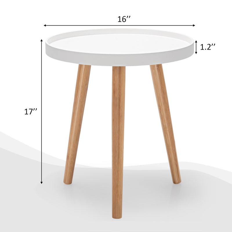 Round Side Table Sofa Coffee End Accent Table Nightstand Home Furniture HW67445
