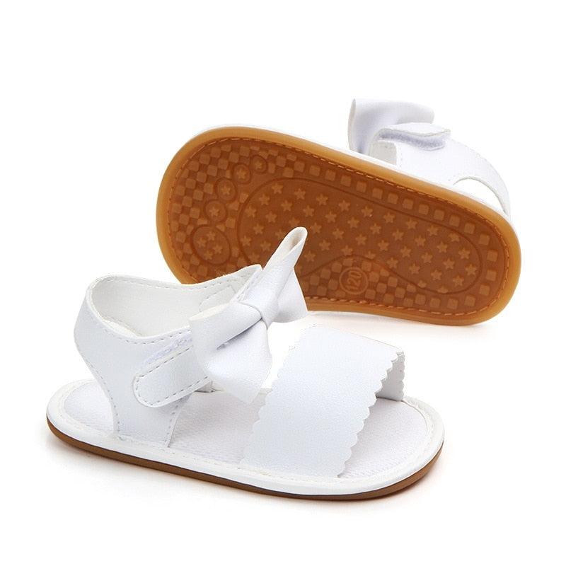 Baby Girls Sandals Newborn Toddler Girl Bow Tie Sandals Summer Baby Shoes