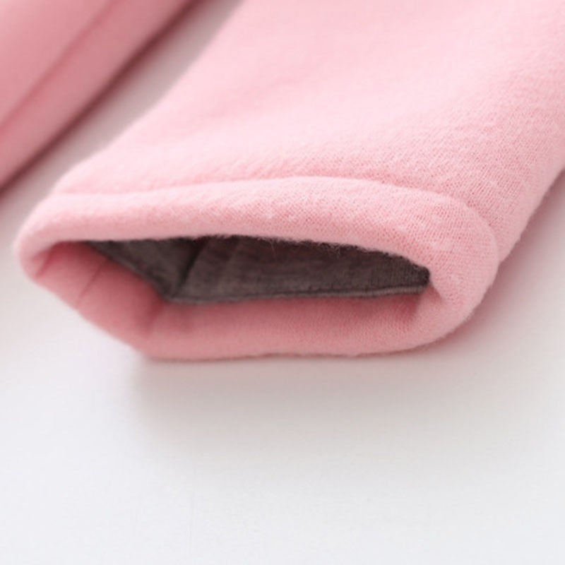 New Girls Cute Coats Cartoon Rabbit Ear Hooded Autumn Winter Long Sleeve Children Outerwear Kids Jacket Coats For 1-5T Baby