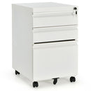 3-Drawer Mobile File Cabinet Steel for Legal/Letter Files w/Lock