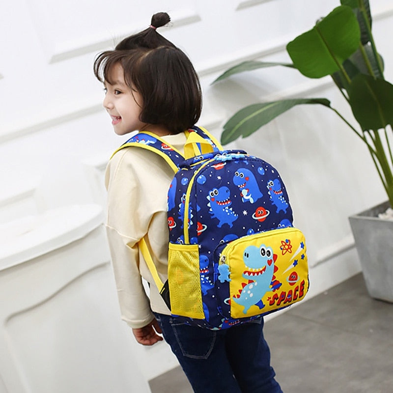 Children Boy Girl Toddler Preschool Backpack Cartoon Dinosaur Print Kids School Satchel Travel