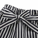 New Autumn Baby Girl Adorable Long Sleeve Romper Tops Stripe Print Trousers Outfits Autumn Clothes