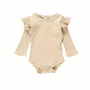 New Autumn Baby Girl Adorable Long Sleeve Romper Tops Stripe Print Trousers Outfits Autumn Clothes