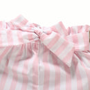 New Autumn Baby Girl Adorable Long Sleeve Romper Tops Stripe Print Trousers Outfits Autumn Clothes