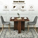 5pcs Dining Table Set Folding Drop Leaf Table and 4 Chairs Space Saving KC52624+HW67414-4