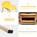 Modern Set of 2 Barstools 30inch Pub Chairs w/Low Back&Metal Legs HW67490