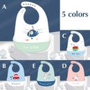 Baby Silicone Bib Baby Meal Waterproof  Meal Pocket Bib Kid Child Saliva Pocket Hot