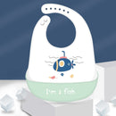 Baby Silicone Bib Baby Meal Waterproof  Meal Pocket Bib Kid Child Saliva Pocket Hot