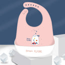 Baby Silicone Bib Baby Meal Waterproof  Meal Pocket Bib Kid Child Saliva Pocket Hot