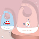 Baby Silicone Bib Baby Meal Waterproof  Meal Pocket Bib Kid Child Saliva Pocket Hot