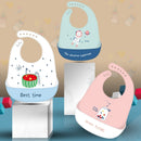 Baby Silicone Bib Baby Meal Waterproof  Meal Pocket Bib Kid Child Saliva Pocket Hot
