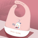 Baby Silicone Bib Baby Meal Waterproof  Meal Pocket Bib Kid Child Saliva Pocket Hot