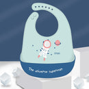 Baby Silicone Bib Baby Meal Waterproof  Meal Pocket Bib Kid Child Saliva Pocket Hot