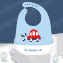 Baby Silicone Bib Baby Meal Waterproof  Meal Pocket Bib Kid Child Saliva Pocket Hot