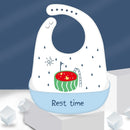 Baby Silicone Bib Baby Meal Waterproof  Meal Pocket Bib Kid Child Saliva Pocket Hot