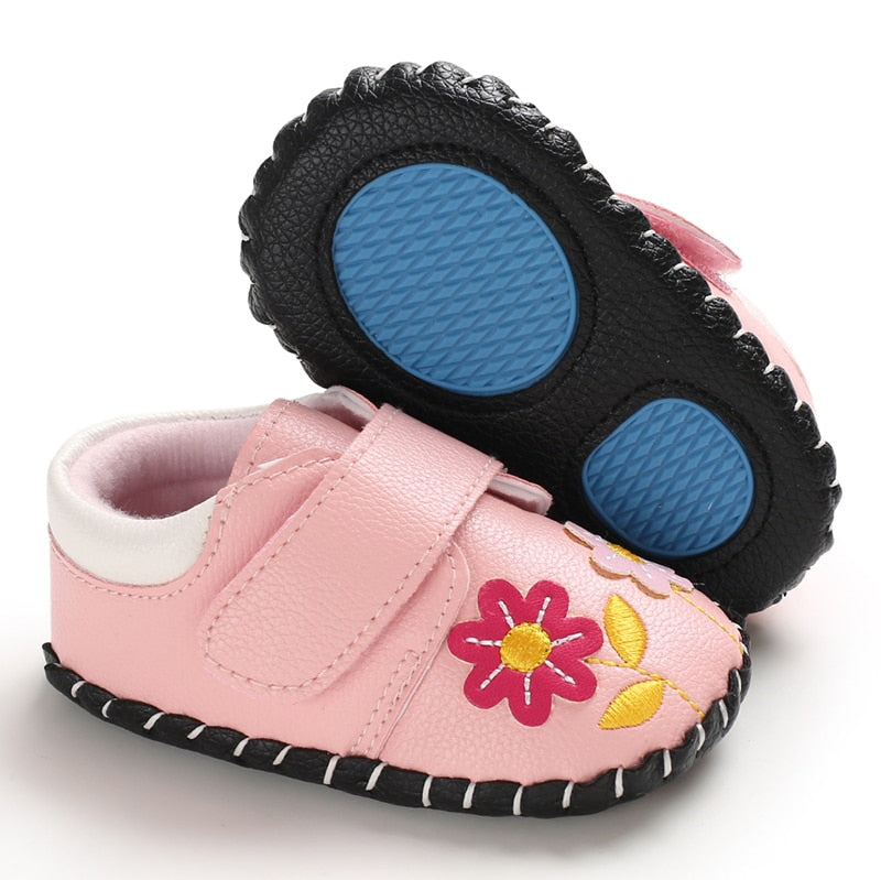 Toddler Infant Kids Baby Girls Cartoon Anti-slip Shoes Soft Sole Squeaky Toddler Sneakers 0-18M Hot