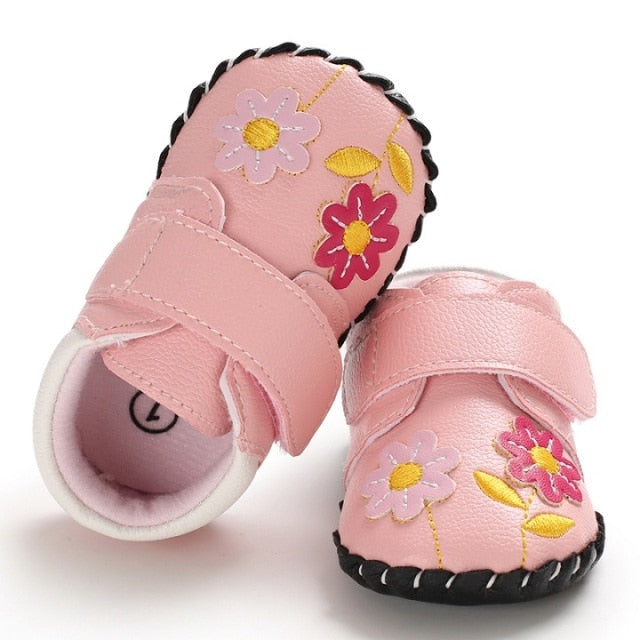 Toddler Infant Kids Baby Girls Cartoon Anti-slip Shoes Soft Sole Squeaky Toddler Sneakers 0-18M Hot