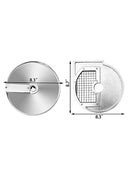 Vegetable Cutter Disc Food Processor Fruit Slicer Dicer Chopper Accessories Grid Stainless Steel
