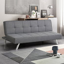 Convertible Futon Sofa Bed Adjustable Sleeper with Stainless Steel Legs HV10008