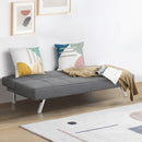 Convertible Futon Sofa Bed Adjustable Sleeper with Stainless Steel Legs HV10008