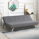 Convertible Futon Sofa Bed Adjustable Sleeper with Stainless Steel Legs HV10008