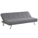 Convertible Futon Sofa Bed Adjustable Sleeper with Stainless Steel Legs HV10008
