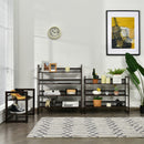 4-Tier Shoe Rack Adjustable to Flat or Slant Shoe Organizer Holder Stand HW66359