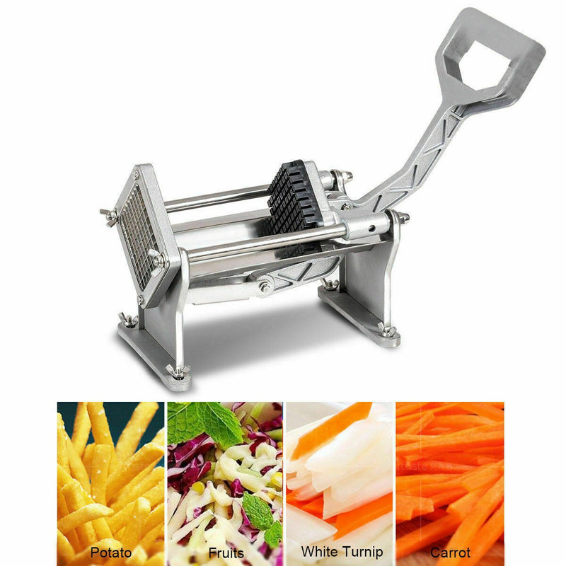 Potato French Fry Fruit Vegetable Cutter Slicer Commercial Quality W 4 Blades