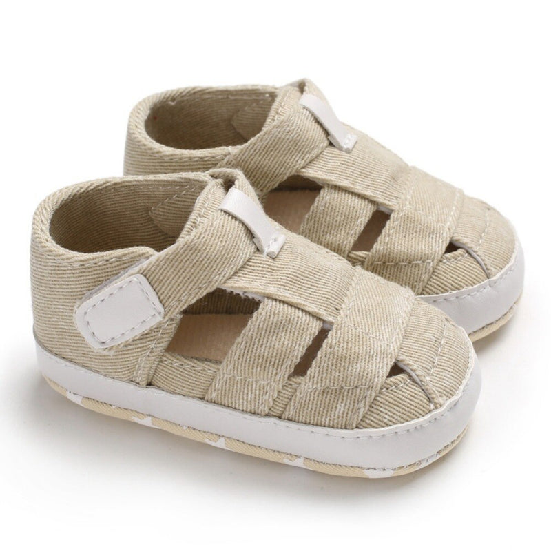 Summer Baby Boy Sandals Toddler Breathable Anti-Slip Hollow Design Shoes Sandal Cotton Infant