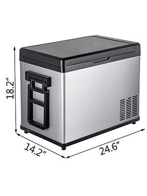 Small Fridge 12/24V DC & 110-240V Mini Portable refrigerator Compressor Car Freezer Cooler