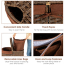 Handwoven Laundry Hamper Laundry Basket w/2 Removable Liner Bags HW67574