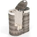 Handwoven Laundry Hamper Laundry Basket w/2 Removable Liner Bags HW67574