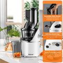 Juicer Machines Slow Masticating Juicer Cold Press Extractor w/ 3" Chute EP24890US